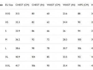 欧洲尺码与日本尺码的对比专线——提供精准的服装尺码转换服务