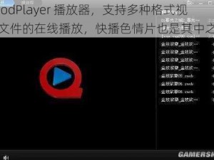 QvodPlayer 播放器，支持多种格式视频文件的在线播放，快播色情片也是其中之一