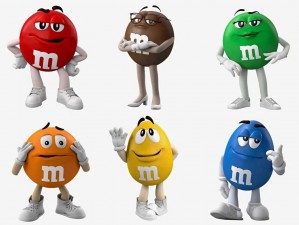 M 豆女星名字香浓巧克力豆，美国 M&M's 公司的著名巧克力品牌