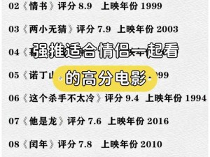 你不知道的情侣战斗前适合看的电影 Top10，提升情调增进感情的绝佳选择