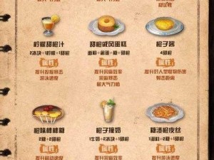 明日庇护之城：水果食谱览表揭秘之生存者的甜蜜美食指南