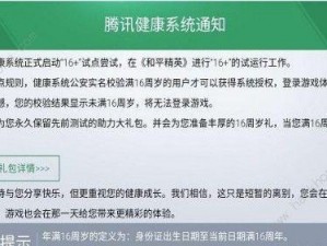 和平精英解除防沉迷系统指南：掌握正确步骤，畅享游戏时光