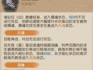 《深度解析：第人格宿伞之魂高阶攻略秘籍》