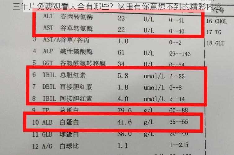 三年片免费观看大全有哪些？这里有你意想不到的精彩内容