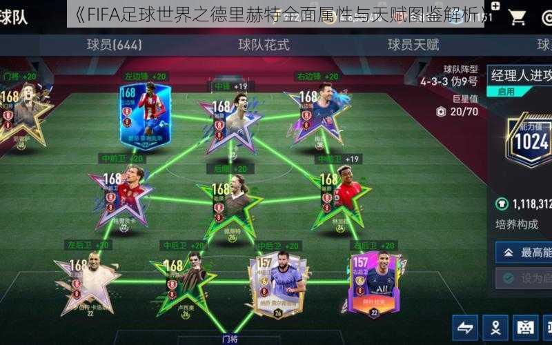 《FIFA足球世界之德里赫特全面属性与天赋图鉴解析》