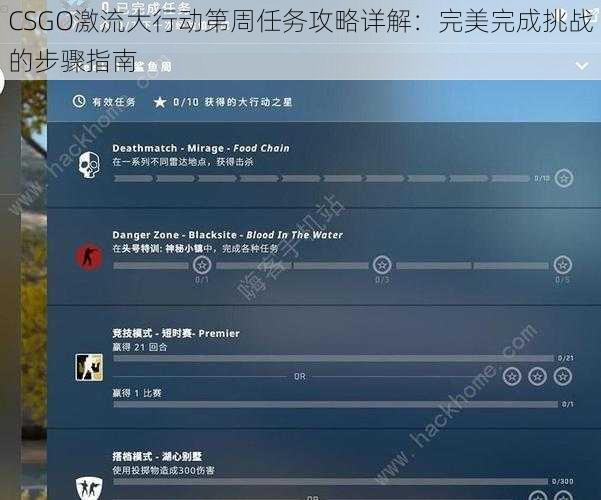 CSGO激流大行动第周任务攻略详解：完美完成挑战的步骤指南