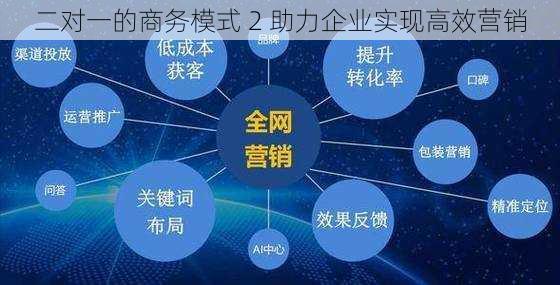 二对一的商务模式 2 助力企业实现高效营销