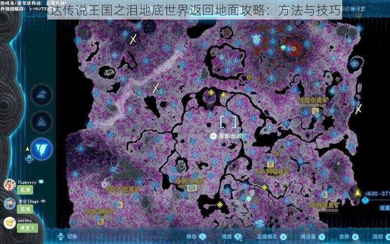 塞尔达传说王国之泪地底世界返回地面攻略：方法与技巧解析