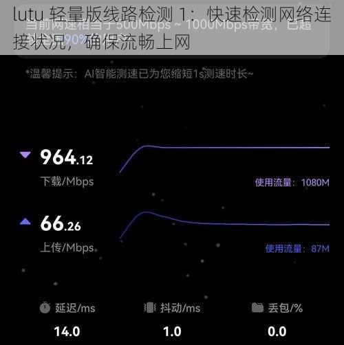 lutu 轻量版线路检测 1：快速检测网络连接状况，确保流畅上网