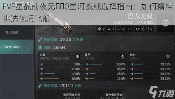 EVE星战前夜无��0星河战舰选择指南：如何精准挑选优质飞船