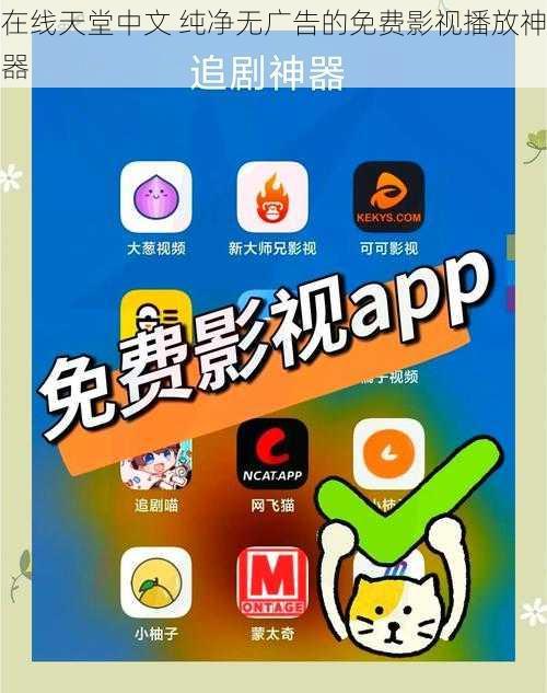 在线天堂中文 纯净无广告的免费影视播放神器