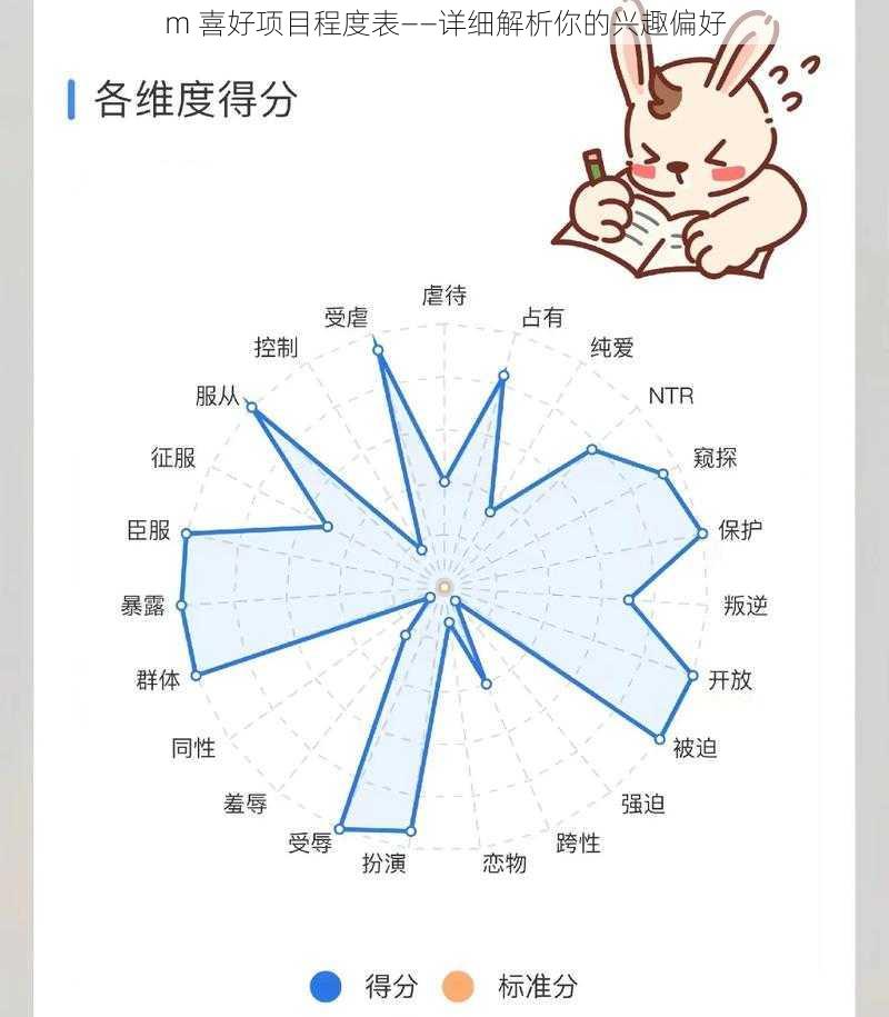 m 喜好项目程度表——详细解析你的兴趣偏好